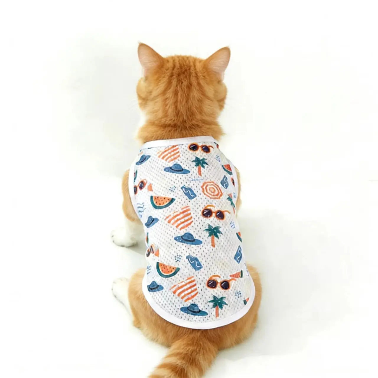 3-Piece Summer Vest Set for Pets, Lightweight and Breathable Cat & Dog T-Shirts, Ideal for Walking, Photography, and Home Use