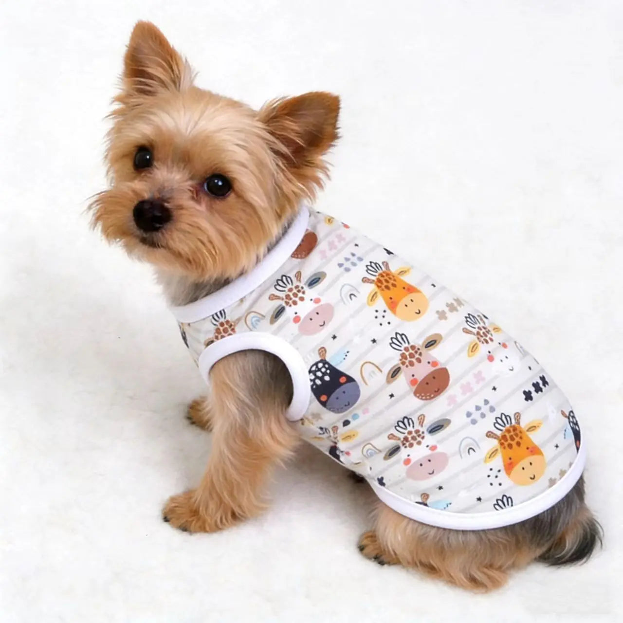 3-Piece Summer Vest Set for Pets, Lightweight and Breathable Cat & Dog T-Shirts, Ideal for Walking, Photography, and Home Use
